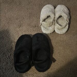 Nike Women's Slippers - Black and Cream